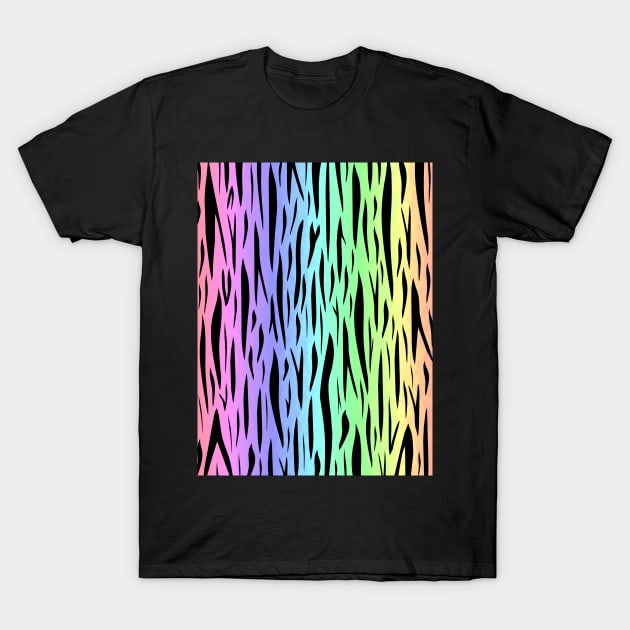 RAINBOW Tiger Stripes T-Shirt by SartorisArt1